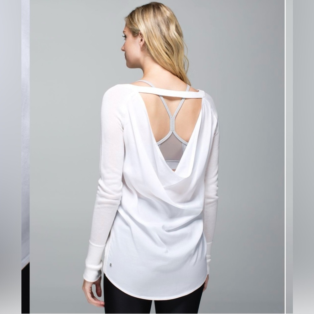 Lululemon Unity Pullover, Draped Back, Size 4, Ve… - image 1